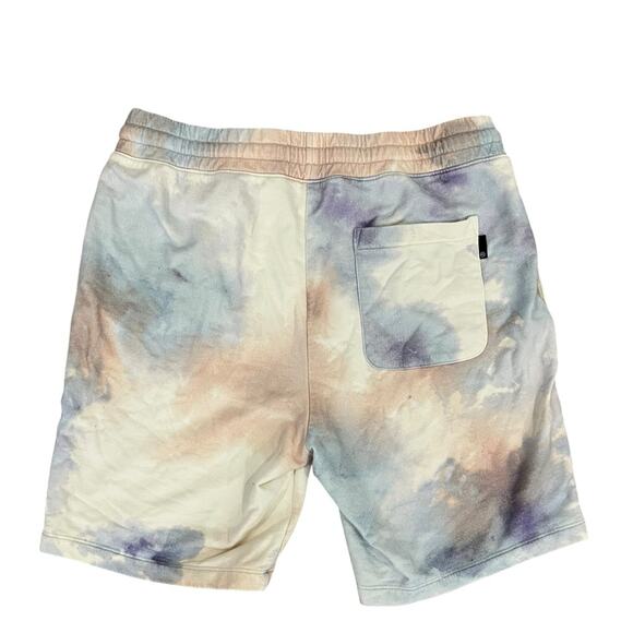 AG Adriano Goldschmied Tie Dye Terry Drawstring Shorts Pocket XL Mens Cotton - Picture 4 of 7